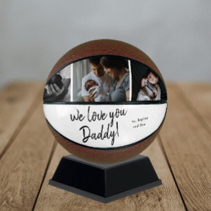 Handwritten We Love You Daddy 3 Photo College Basketball