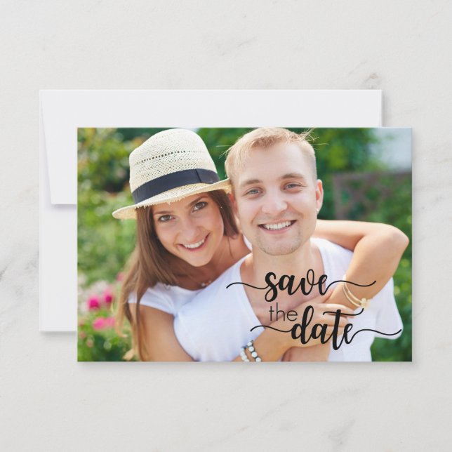 Handwritten Wedding Save The Date Cards (Front)