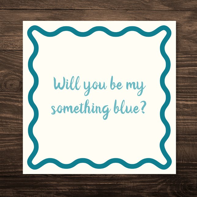 Handwritten will you be my something blue Proposal Invitation (Creator Uploaded)