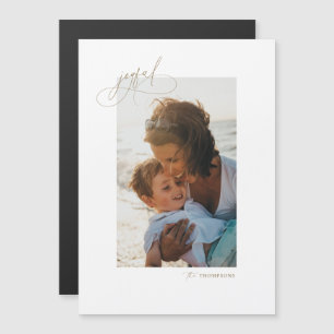 Handwritting Joyful Minimalist Holiday Photo Card