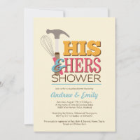 Handy Couple Shower Invitation