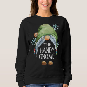 Handy Gnome Buffalo Plaid Matching Family Christma Sweatshirt