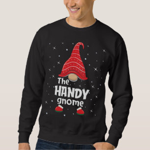 Handy Gnome Family Matching Christmas Funny Pajama Sweatshirt