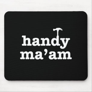 Handy Ma'am Tools Female Woman Maintenance Worker Mouse Pad