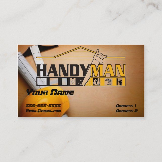 Handy Man Business card (Front)