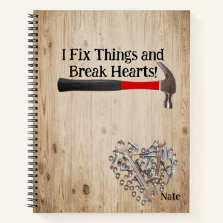 Handy man custom notebook