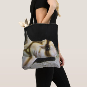 Handy tote bag with shark design