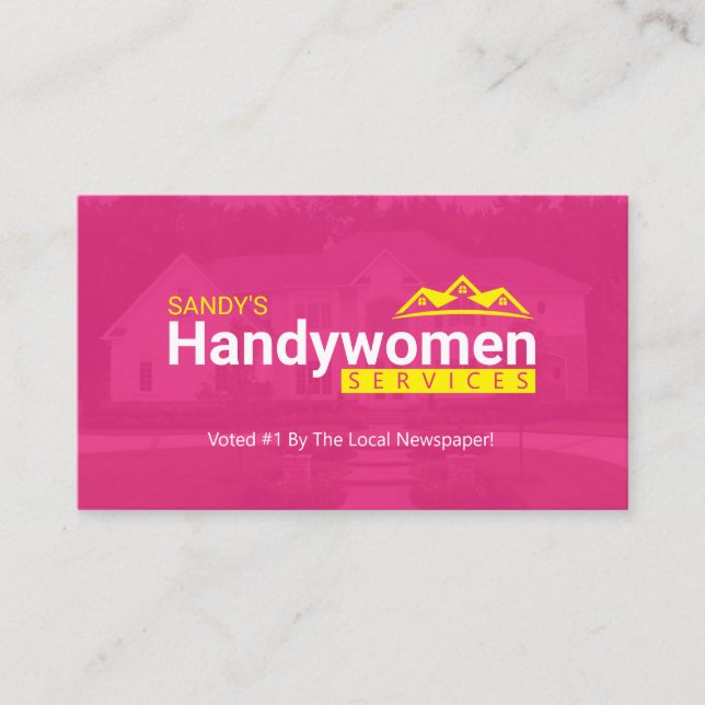 Handy Women Business Cards - Home Business (Front)