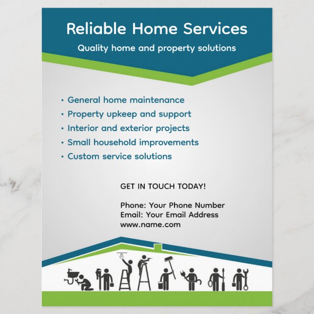 Handyman and home maintenance flyer (Front)