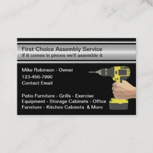 Handyman Assembly Services Business Cards