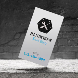 Handyman Auto Repair Service Minimalist  Business Card