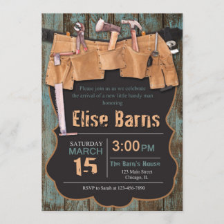 Handyman Baby Shower Invitation