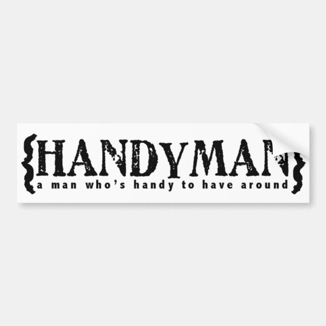 Handyman Bumper Sticker (Front)