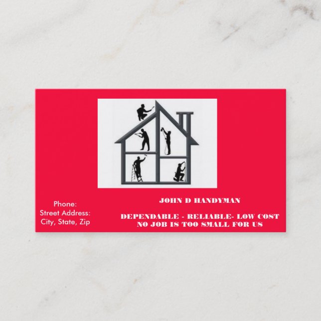 HANDYMAN BUSINESS CARD (Front)