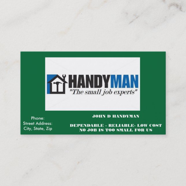 HANDYMAN BUSINESS CARD (Front)