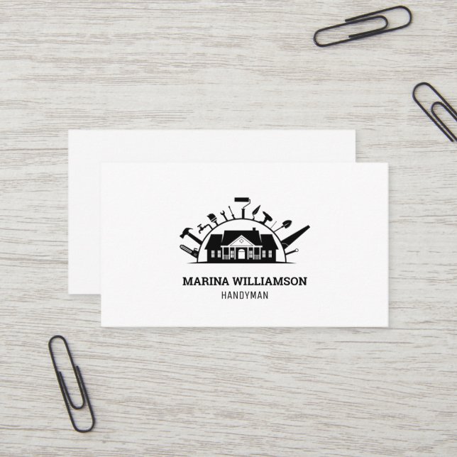 Handyman Business Card | Modern (Front/Back In Situ)