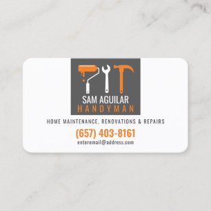 Handyman Business Card Modern Design
