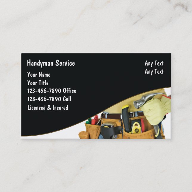 Handyman Business Cards (Front)