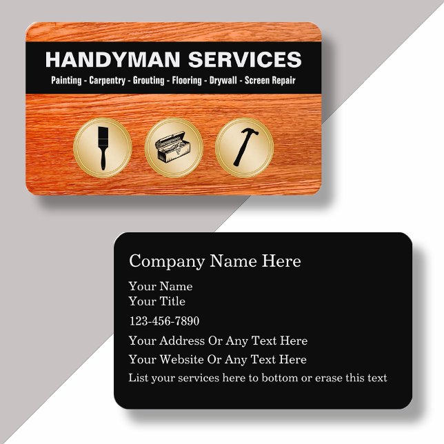 Handyman Business Cards (Creator Uploaded)
