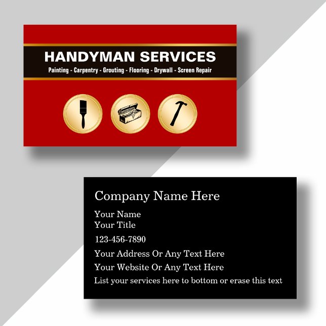 Handyman Business Cards (Creator Uploaded)