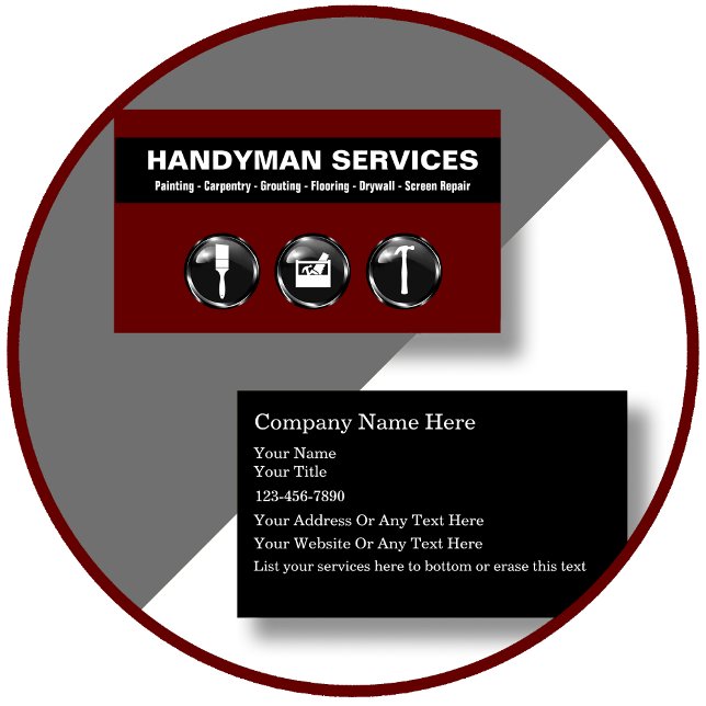 Handyman Business Cards Cool Design (Creator Uploaded)