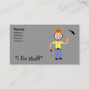 Handyman Business Cards I Fix Stuff