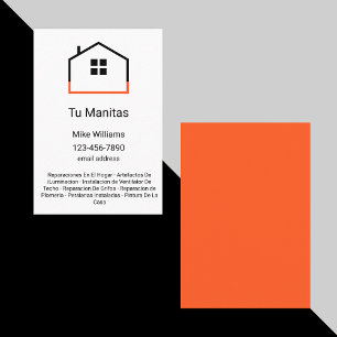 Handyman Business Cards Spanish Language