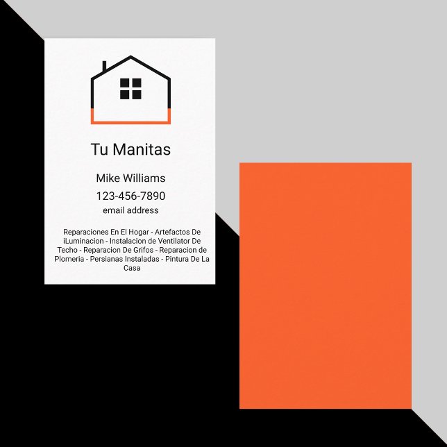 Handyman Business Cards Spanish Language (Creator Uploaded)
