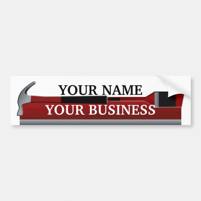 Handyman Carpenter and Painter Bumper Sticker (Front)