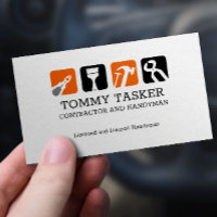 Handyman Carpenter Home repair Tools Logo