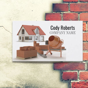 Handyman Construction Builder Bricklayer Masonry Business Card