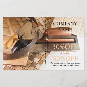 Handyman  Construction tile setter flooring Flyer