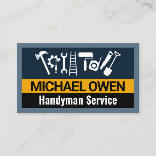 Handyman Construction Tools Frame Business Card