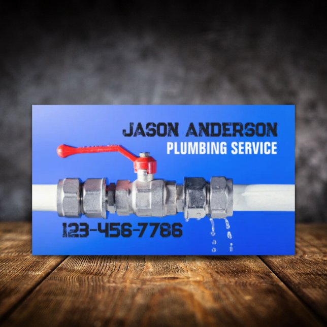 Handyman Faucet Pipe Pluming Service Plumber Business Card (Handyman Faucet Pipe Pluming Service Plumber Business Card)