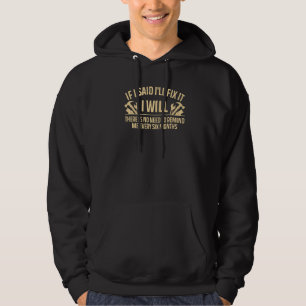 Handyman For Men Dad Carpenter Plumber Electrician Hoodie