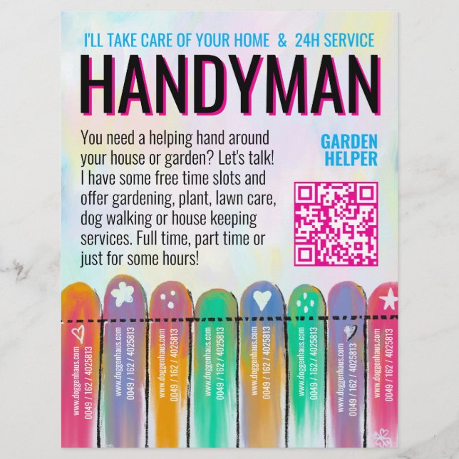Handyman Garden Service  Flyer (Front)