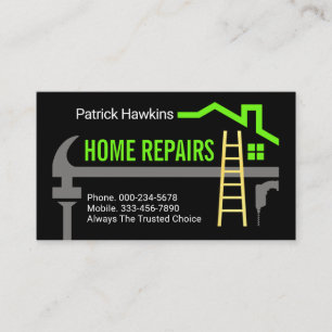 Handyman Hammer Home Repair Fix-It Business Card