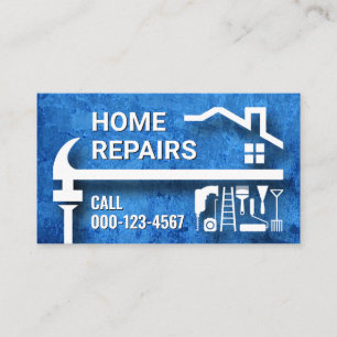 Handyman Hammer Roof Repair Fix-It Business Card