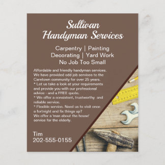 Handyman Home Maintenance Business Promotional Flyer