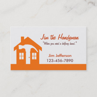 Handyman/Home Repair/ Orange Business Card
