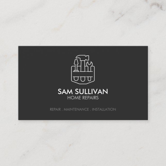 Handyman Home Repairs Business Card (Front)