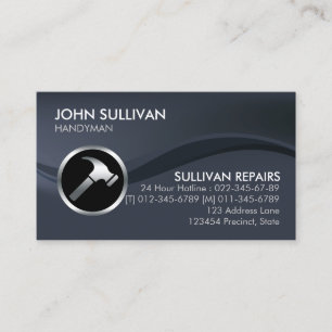 Handyman Home Repairs Hammer Icon Business Card