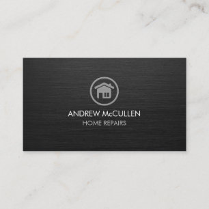Handyman Home Repairs House Icon Business Card