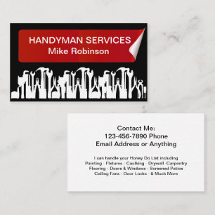 Handyman Home Services Business Card