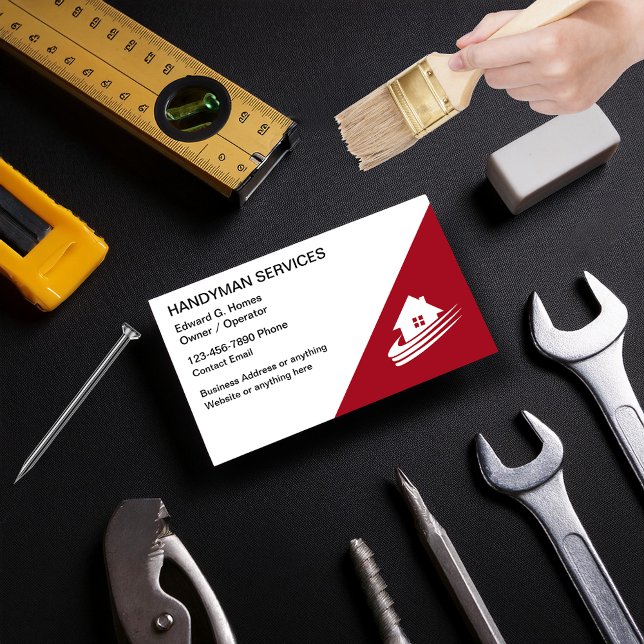 Handyman Home Services Business Cards (Creator Uploaded)