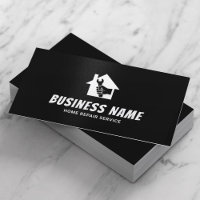 Handyman House Logo Home Repair Service Minimalist