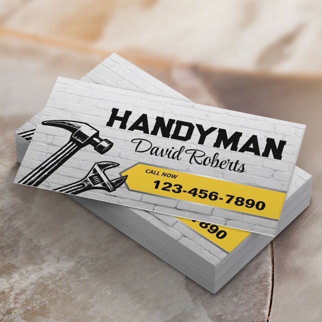 Handyman House Repair & Maintenance Service  Business Card (Creator Uploaded)