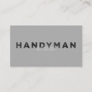 Handyman [Letterpress Style] Business Card