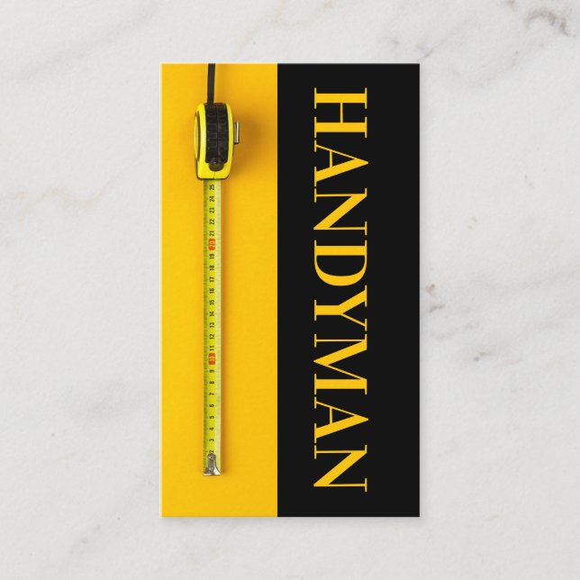 Handyman, Maintenance Business Card (Front)