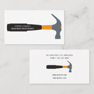 Handyman Maintenance Professional Home Repairs Business Card